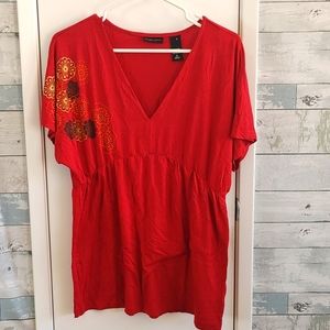 New York and Company Small Red Blouse